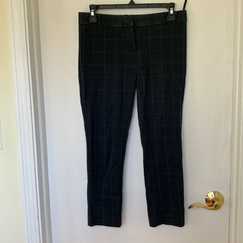 Plaid-ish cropped petite pants